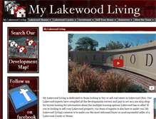 Tablet Screenshot of mylakewoodliving.com